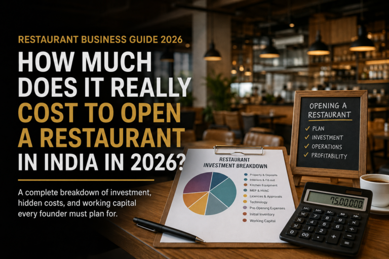 Read more about the article How Much Does It Really Cost to Open a Restaurant in India in 2026?