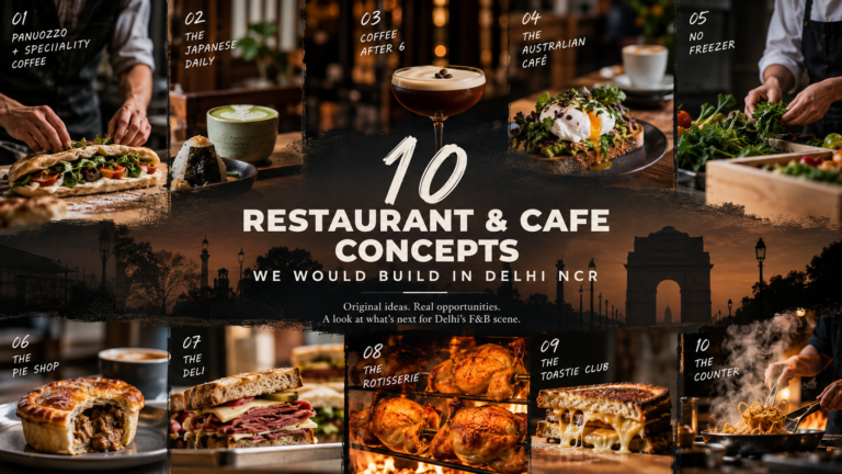 Read more about the article 10 Restaurant & Cafe concepts to open in Delhi NCR